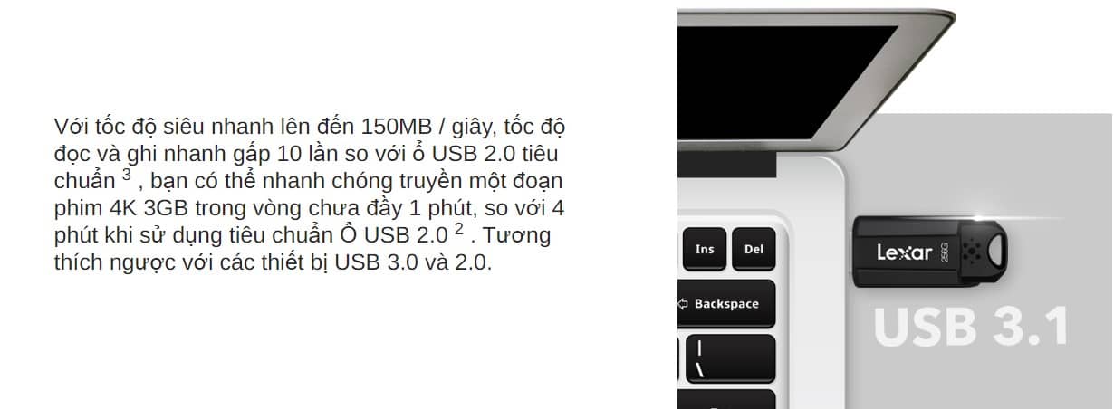 USB Lexar JumpDrive S80 USB 3.1
