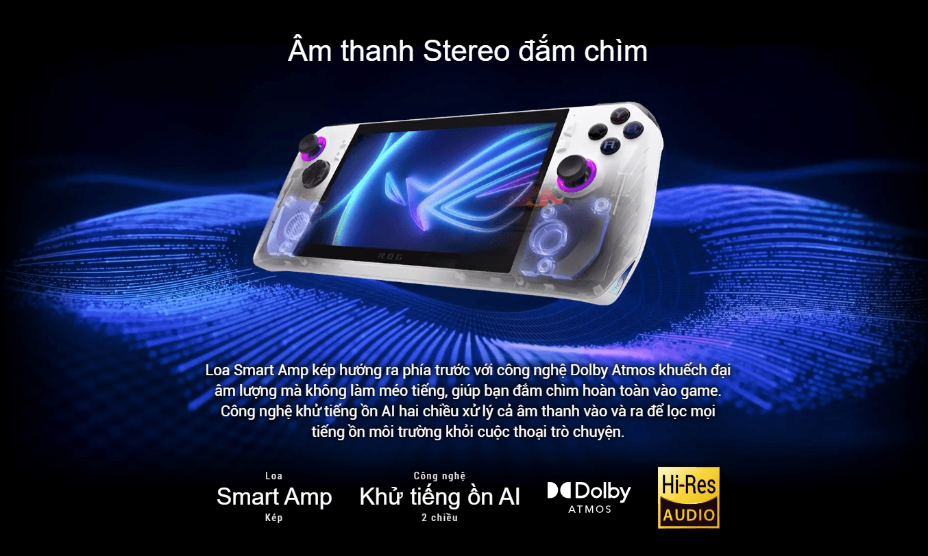 Máy chơi game cầm tay Asus ROG Ally - AMD Ryzen Z1 36