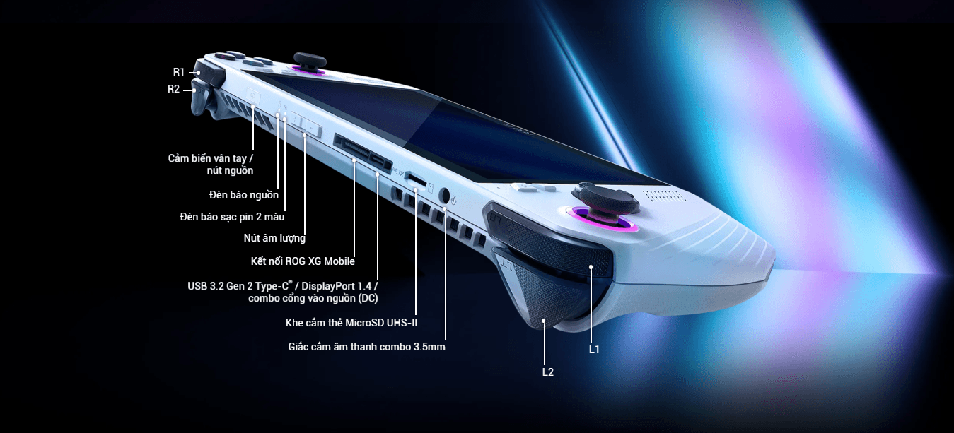 Máy chơi game cầm tay Asus ROG Ally - AMD Ryzen Z1 39