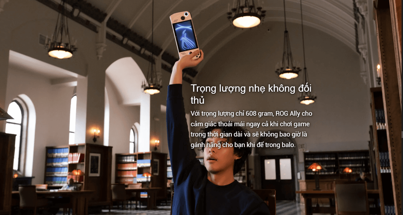 Máy chơi game cầm tay Asus ROG Ally - AMD Ryzen Z1 22