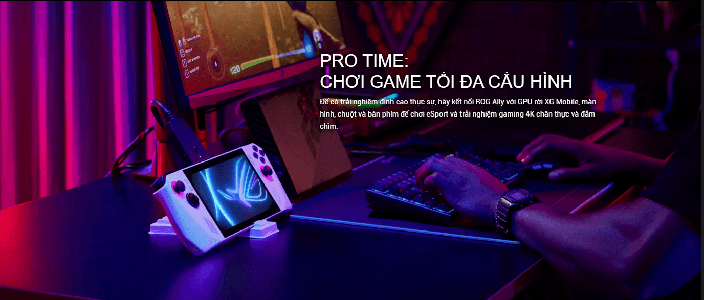 Máy chơi game cầm tay Asus ROG Ally - AMD Ryzen Z1 4