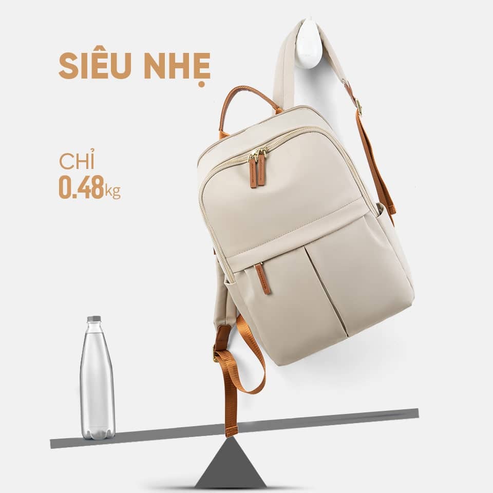 Balo laptop nữ thời trang 14 inch GUBAG GB-BL72 Màu be