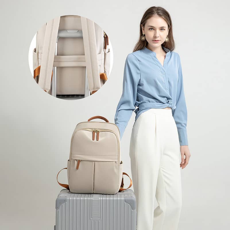 Balo laptop nữ thời trang 14 inch GUBAG GB-BL72 Màu be