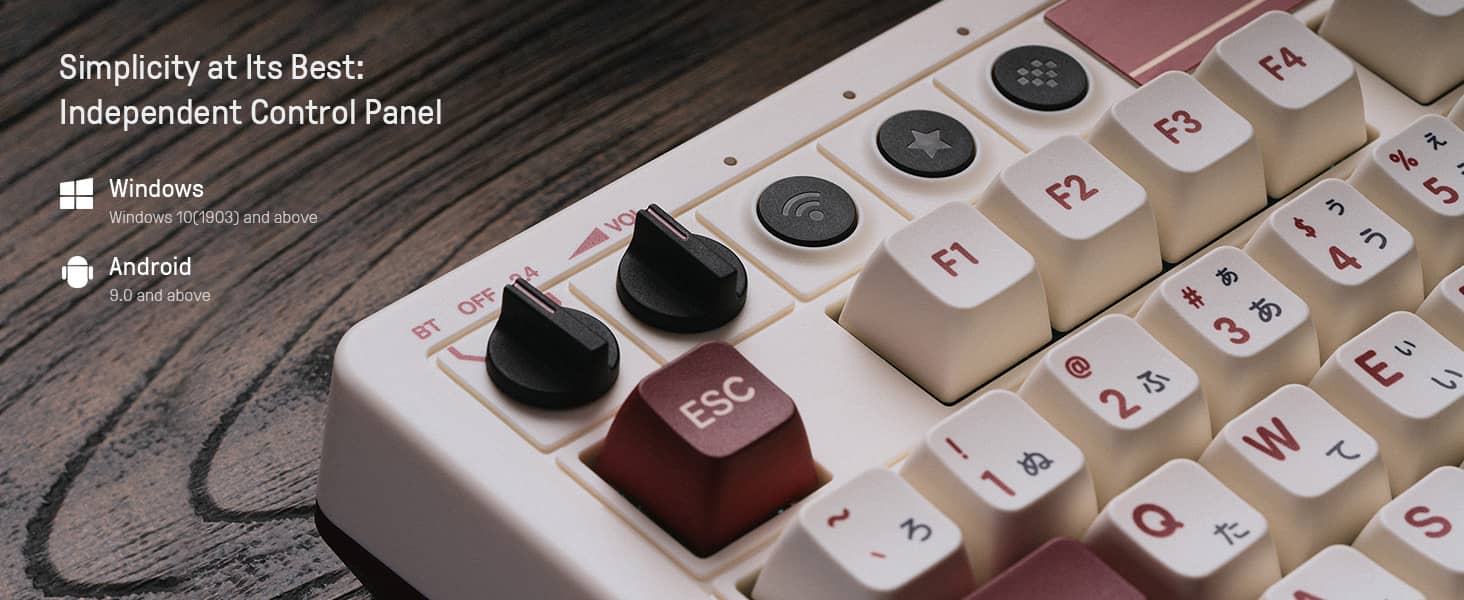 Bàn phím cơ 8BitDo Retro Mechanical Keyboard - FAMI Edition 7