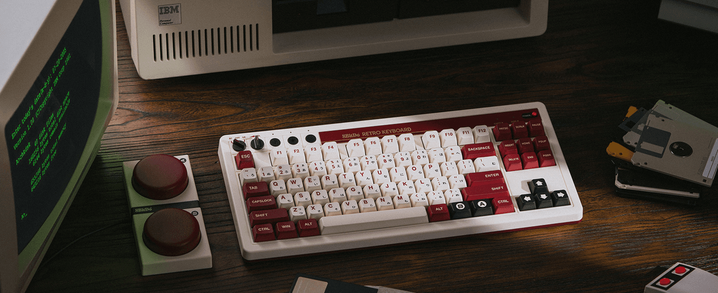 Bàn phím cơ 8BitDo Retro Mechanical Keyboard - FAMI Edition 1
