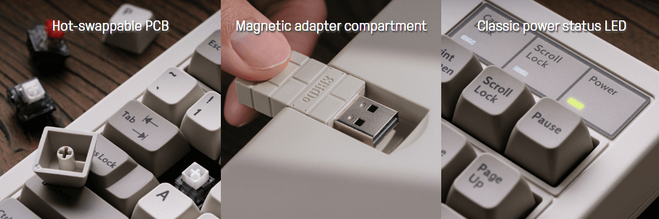 Bàn phím cơ 8BitDo Retro Mechanical Keyboard - M Edition 6