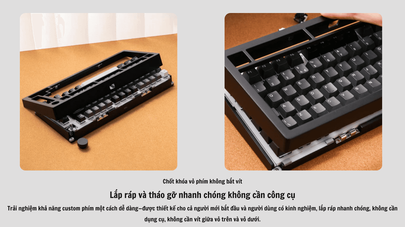 Bàn phím cơ MonsGeek M1 V5 VIA White On Black 3