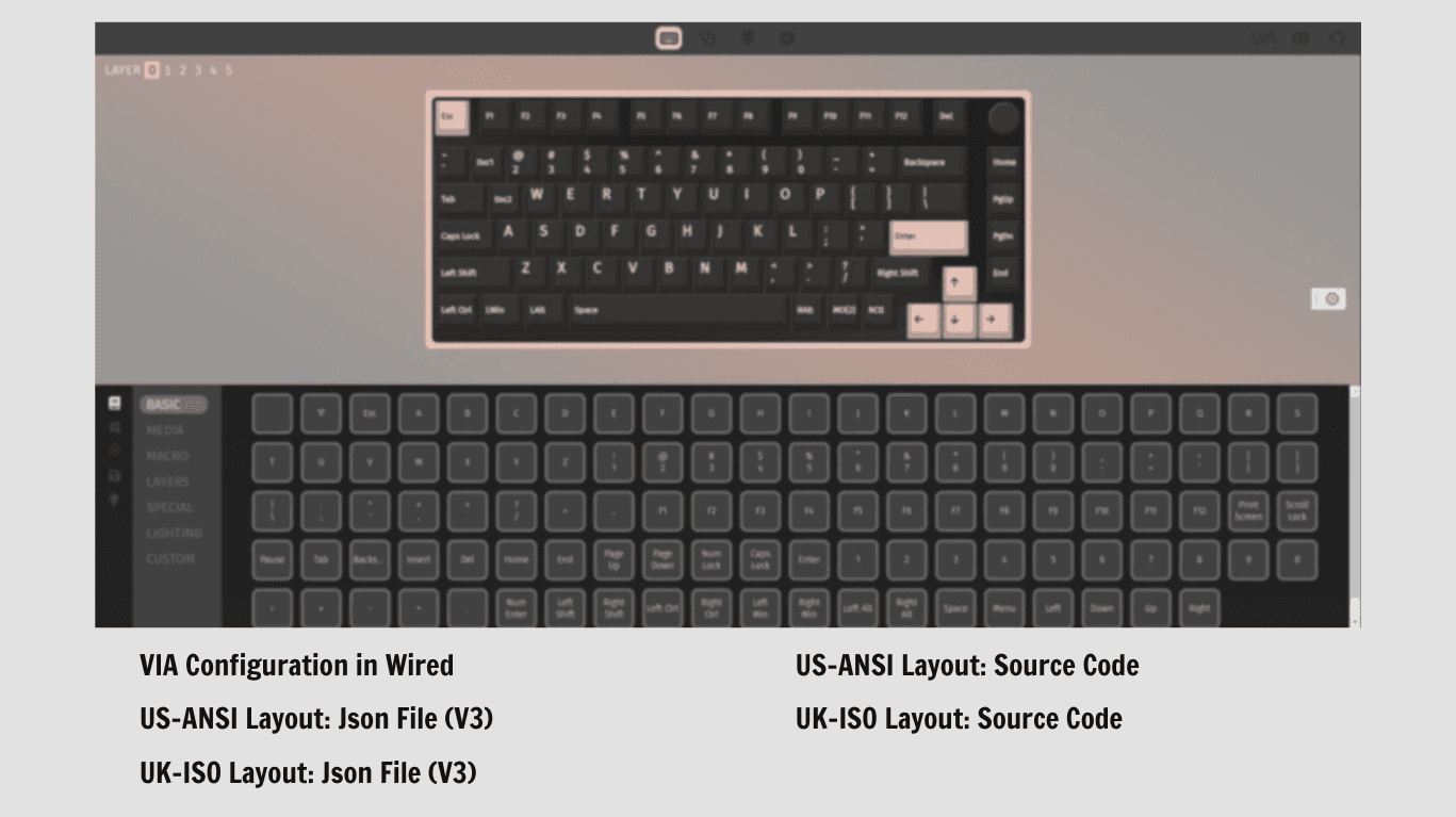 Bàn phím cơ MonsGeek M1 V5 VIA White On Black 4