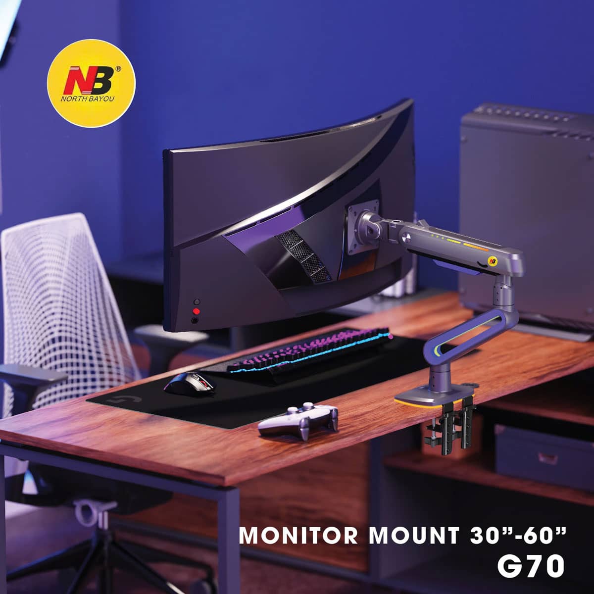 Giá Treo Màn Hình North Bayou G70 led RGB