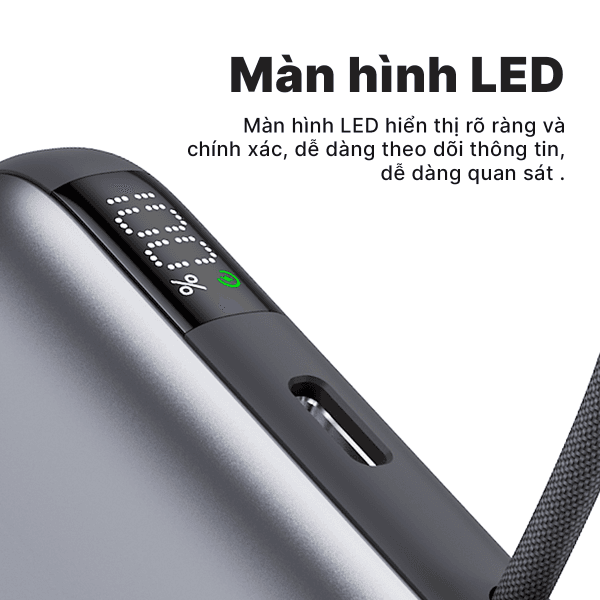 Pin sạc dự phòng Stargo Star X1 10000mAh 22.5W Màu Đen 2