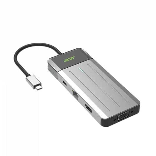 Bộ chuyển đổi 7 trong 1 Acer travel dock ZL.DCK11.004 (từ usb type c sang hdmi + vga + usb3.0 + rj45 + pd) 1
