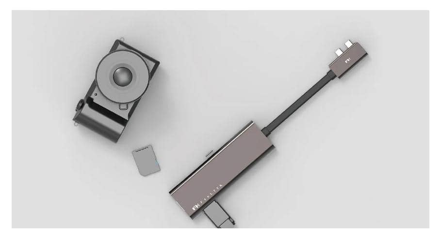 Bộ chuyển đổi 9 trong 2 Feeltek HCM009APWW2F (từ usb type c sang hdmi + usb3.0 + rj45 + sd + pd) 3