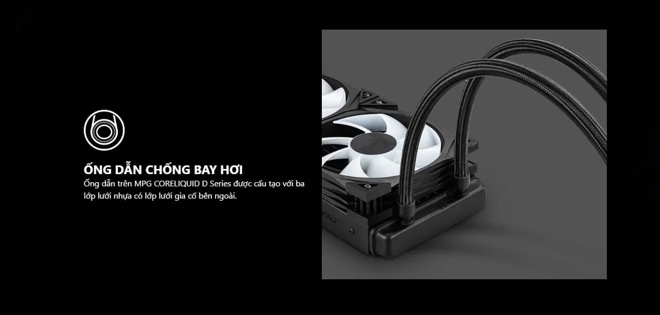 Tản nhiệt nước AIO MSI MAG MAG CORELIQUID D360 BLACK