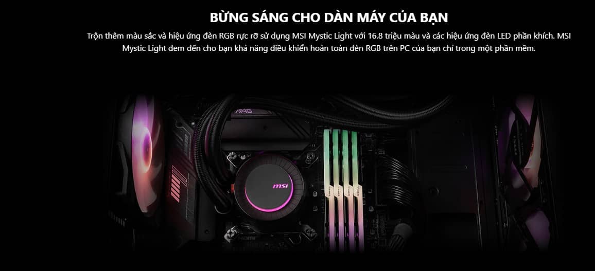 Tản nhiệt nước AIO MSI MAG MAG CORELIQUID E360 WHITE