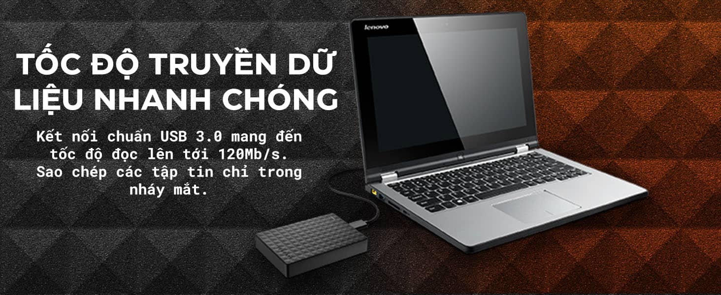 Ổ cứng di động USB 3.0 2.5 inch Seagate Expansion Portable Đen