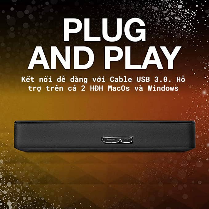 Ổ cứng di động USB 3.0 2.5 inch Seagate Expansion Portable Đen