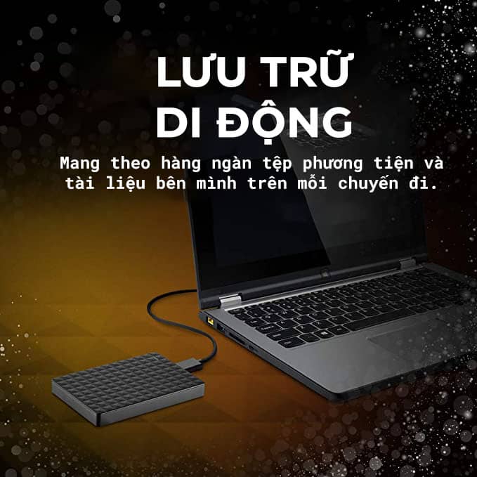 Ổ cứng di động USB 3.0 2.5 inch Seagate Expansion Portable Đen
