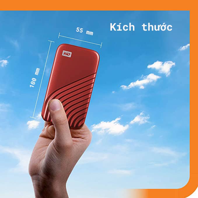 Ổ cứng di động WD MY PASSPORT SSD Xám USB 3.2