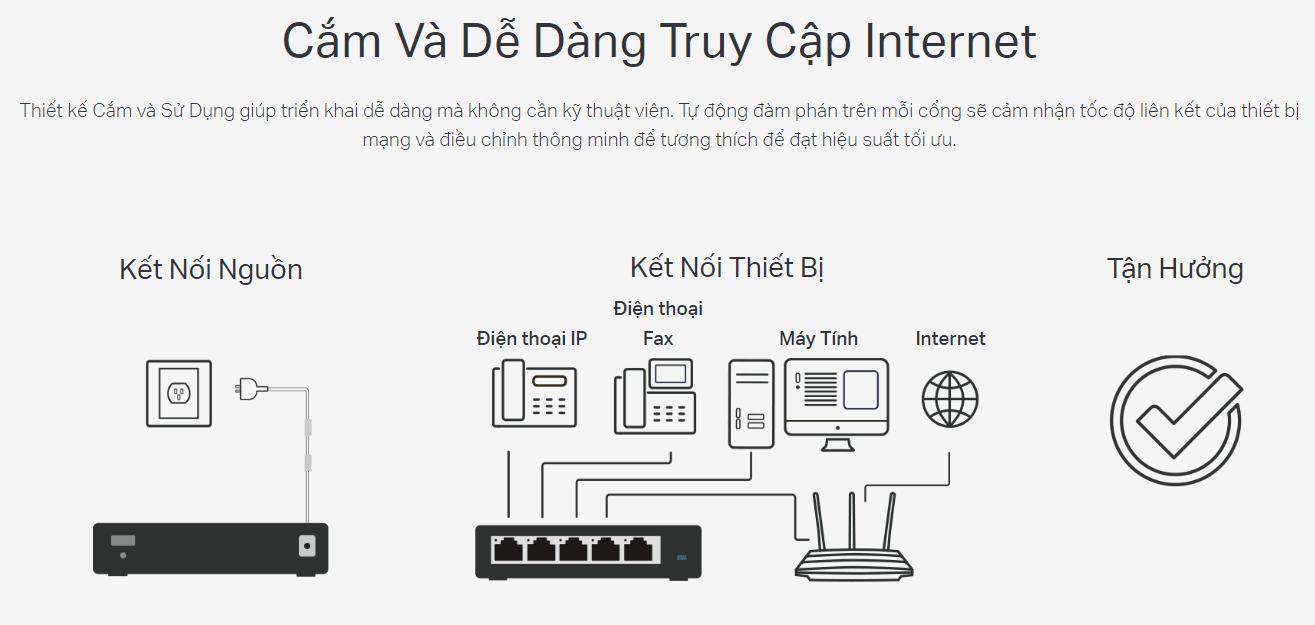 Switch 5 Port TP-Link TL-SG105 (5 Port 10/100/1000 Vỏ kim loại) ảnh 2