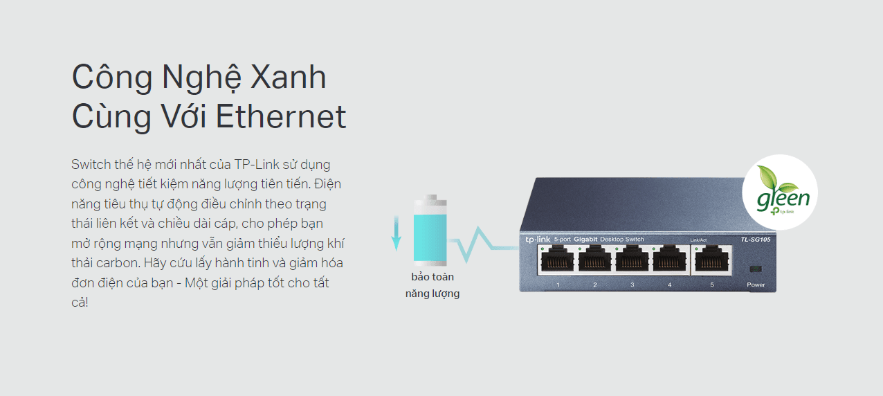 Switch 5 Port TP-Link TL-SG105 (5 Port 10/100/1000 Vỏ kim loại) ảnh 4