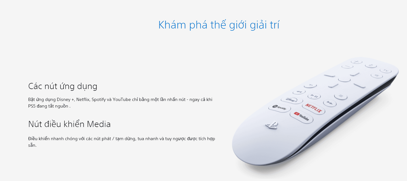 Sony Playstation 5 Media Remote 2