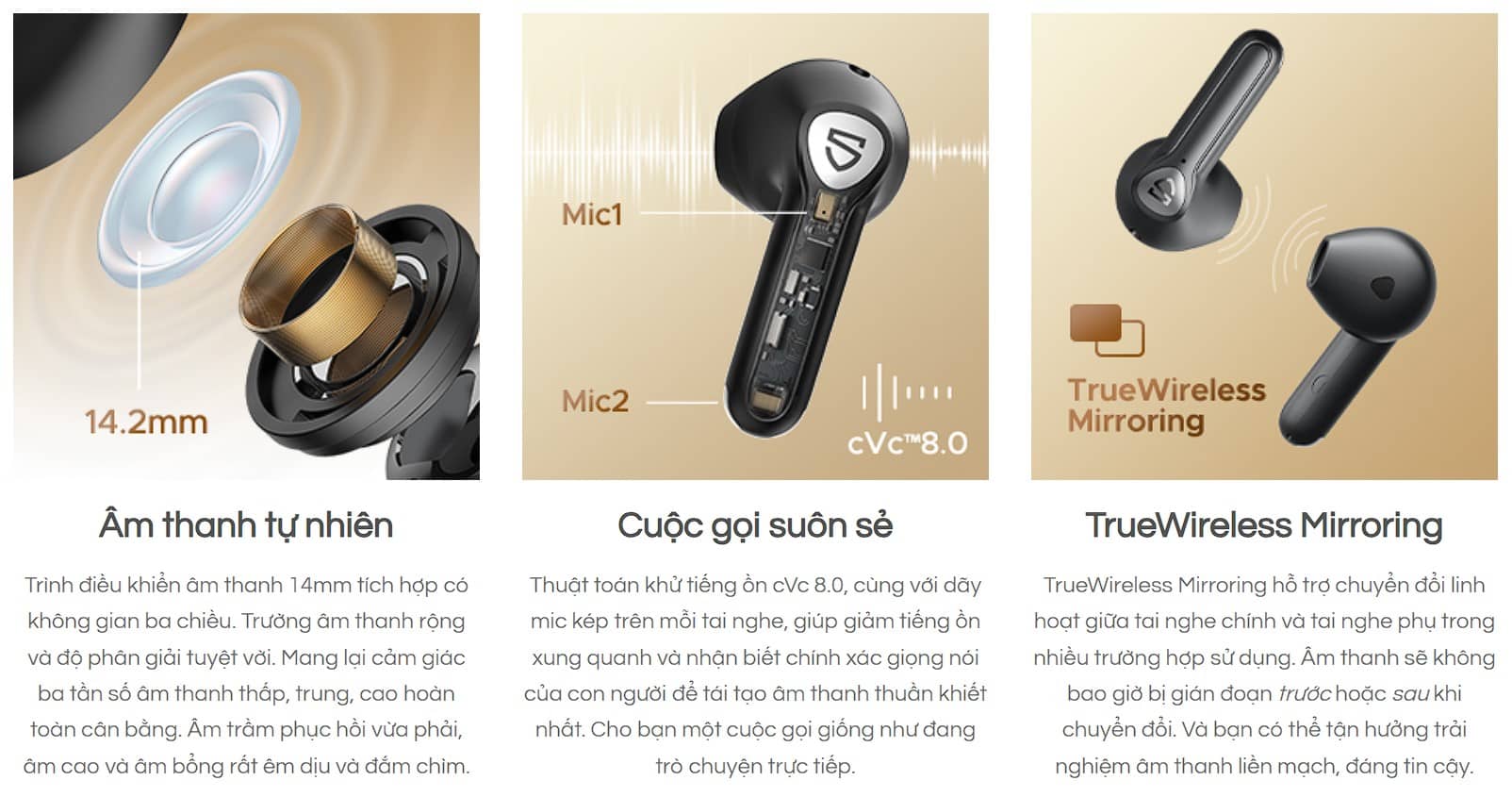 Tai nghe Bluetooth Soundpeats Air 3 Deluxe