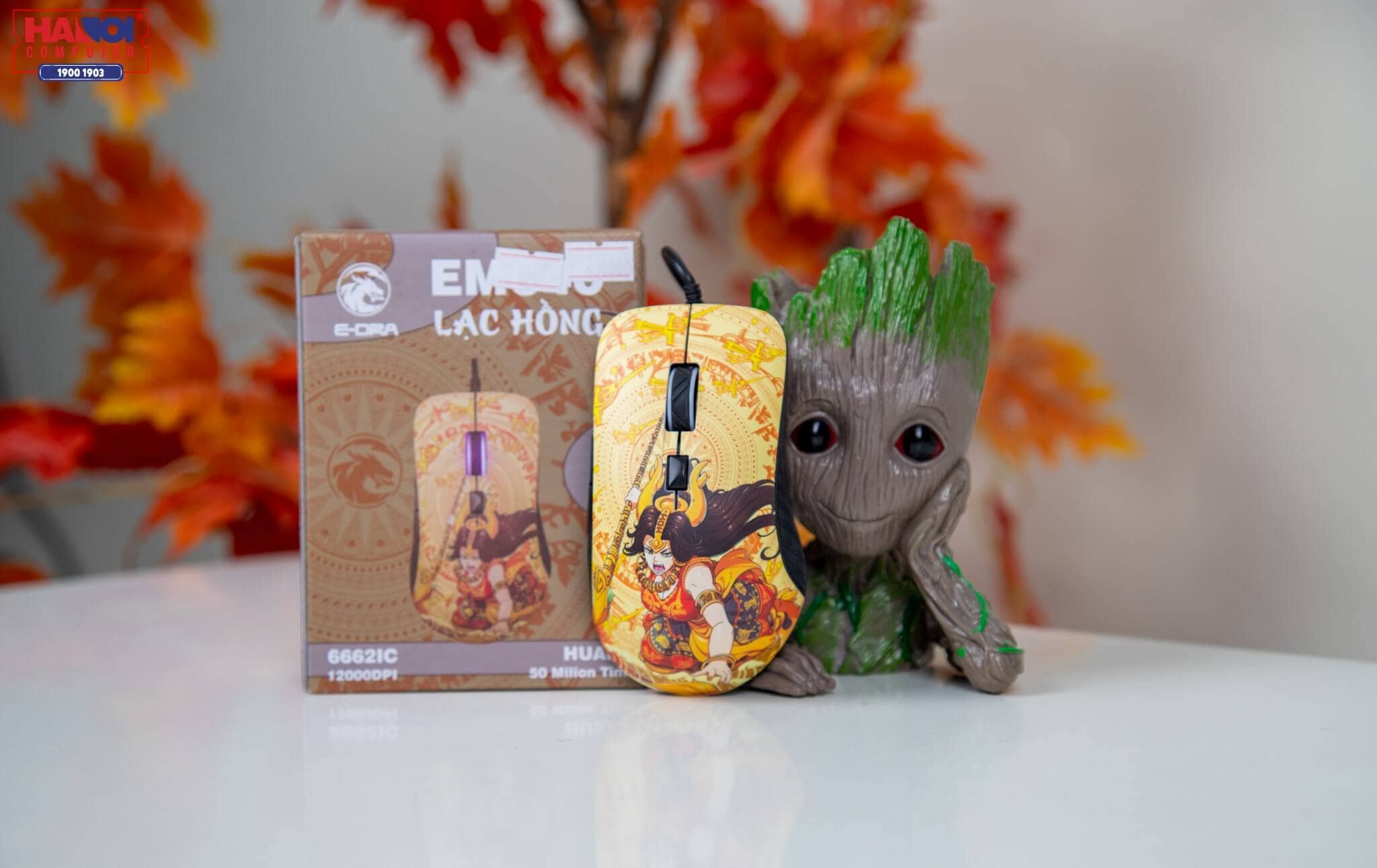 Chuột Edra EM640 Lạc Hồng (USB/Huano/12000DPI/ko led) 1