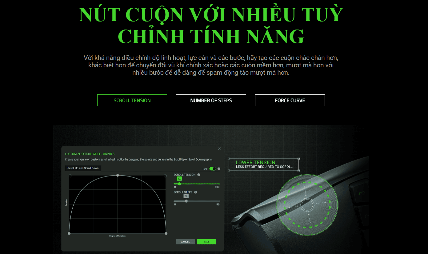 Chuột game không dây Razer Naga Pro V2 Wireless MMO (RZ01-04400100-R3A1) )(USB/Bluetooth/RGB) 3
