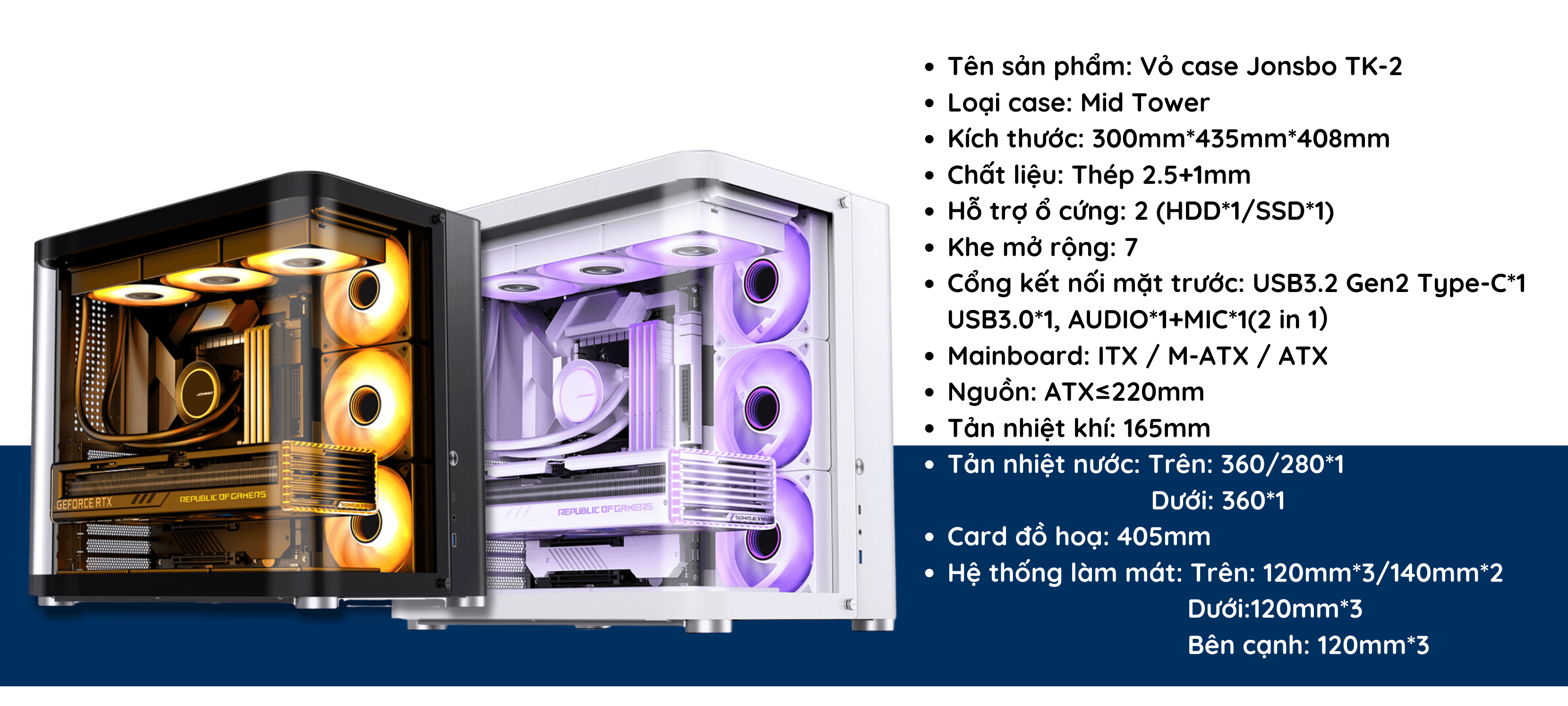 Vỏ case Jonsbo TK-2
