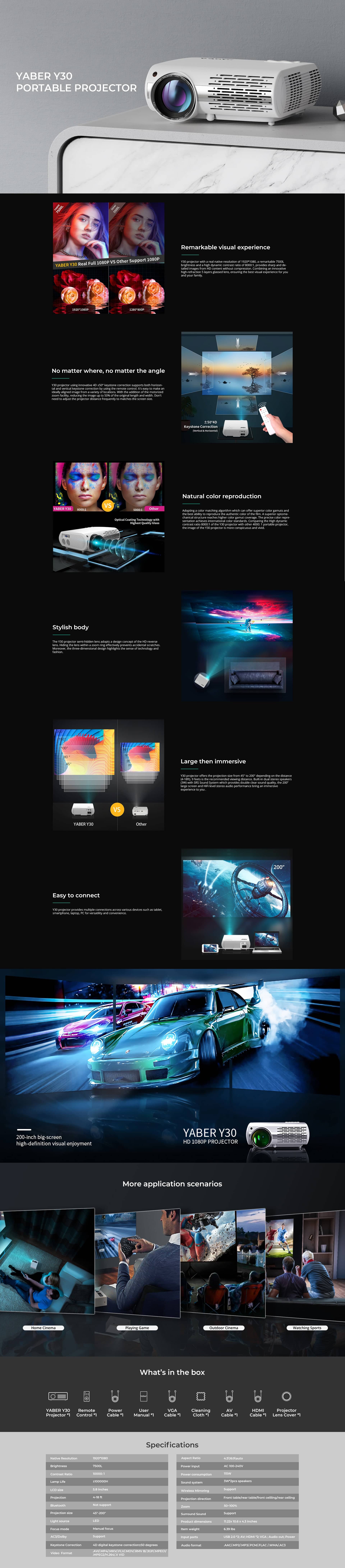 Máy chiếu Yaber Y30