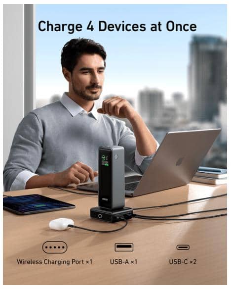 Đế sạc Anker 2C1A 100W Đen (Black) B2C_A1902111 5