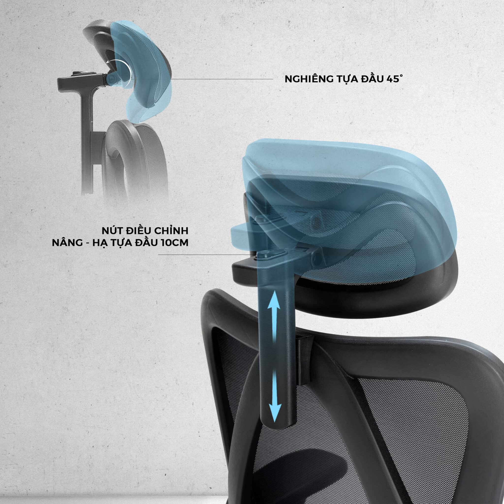 Ghế Công Thái Học WARRIOR Hero series WEC501 Plus Black 3