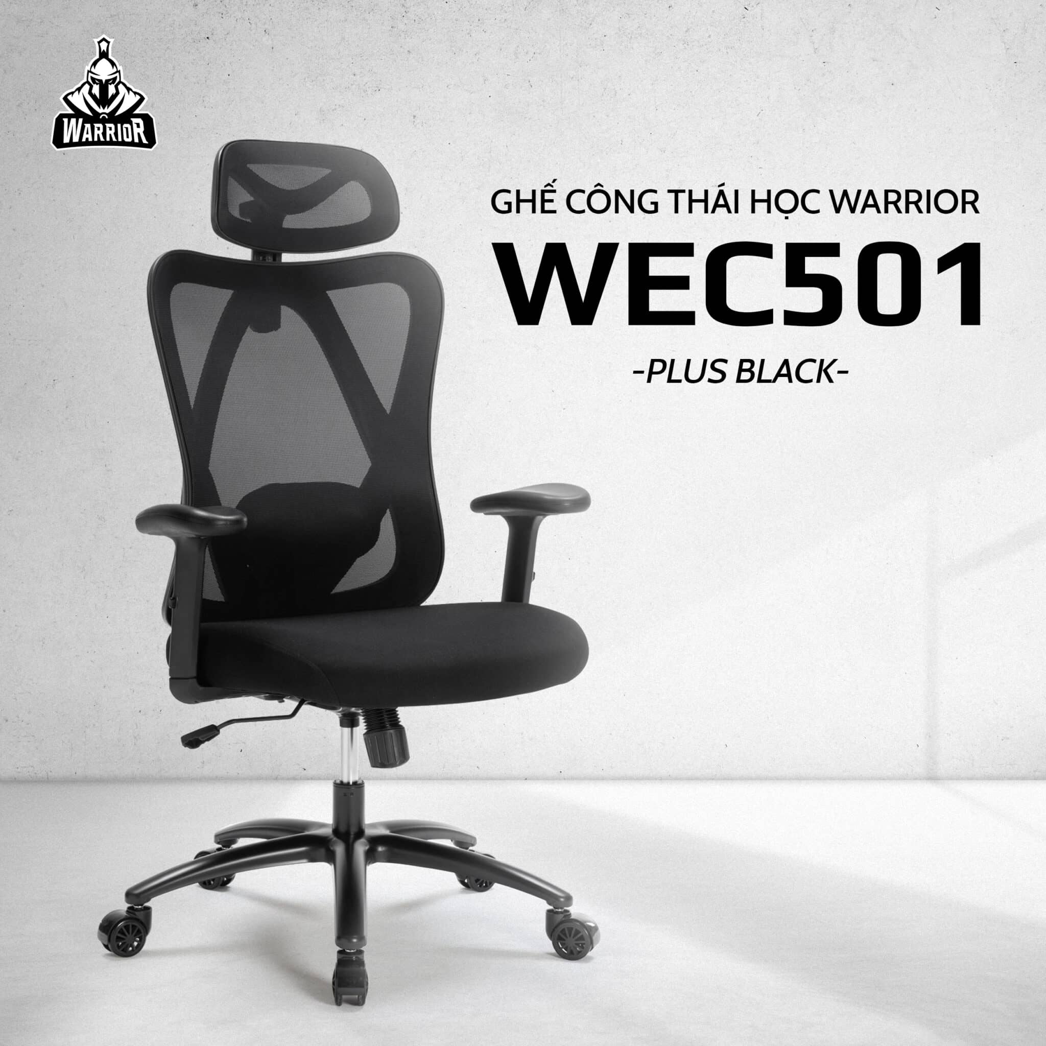 Ghế Công Thái Học WARRIOR Hero series WEC501 Plus Black