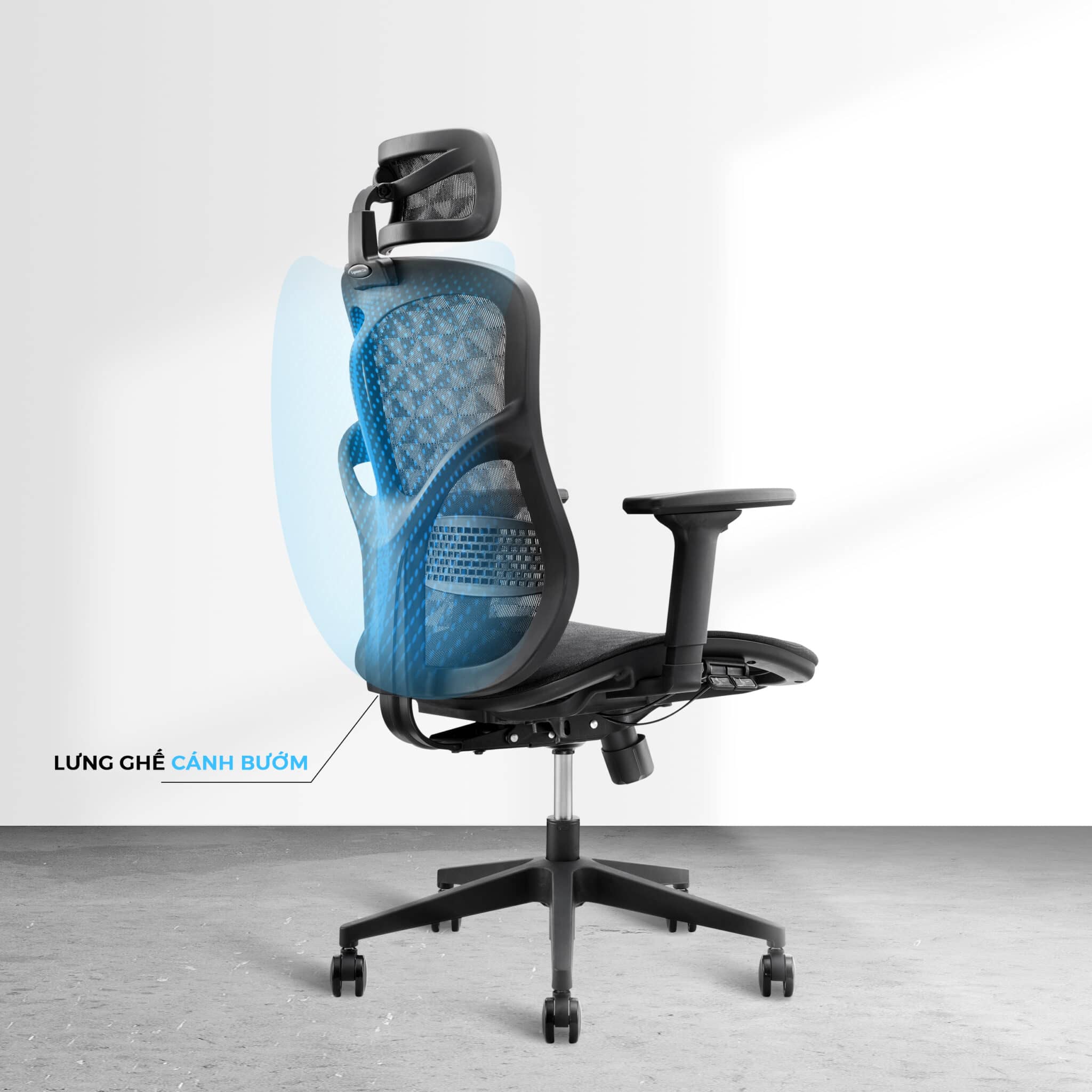 Ghế Công Thái Học WARRIOR Marshal WEC610 Black 2