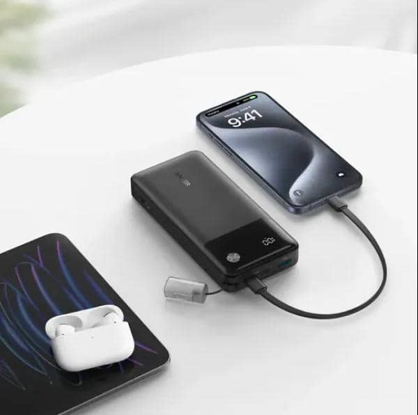 Sạc dự phòng Anker 2C1A 30W 20000mah (with charging cable) Trắng (White) B2B_A1384H21 2