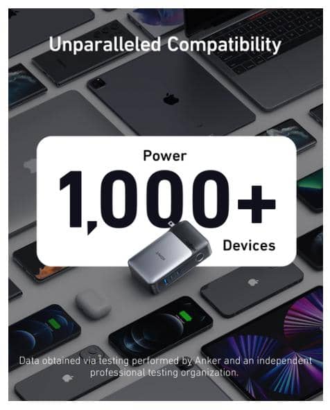 Sạc dự phòng Anker 733 GaNPrime 2C1A 65W 10000mah Đen (Black) B2C_A1651111 4