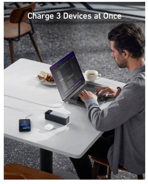 Sạc dự phòng Anker 737 PowerCore 2C1A 140W 24000mah Đen 4