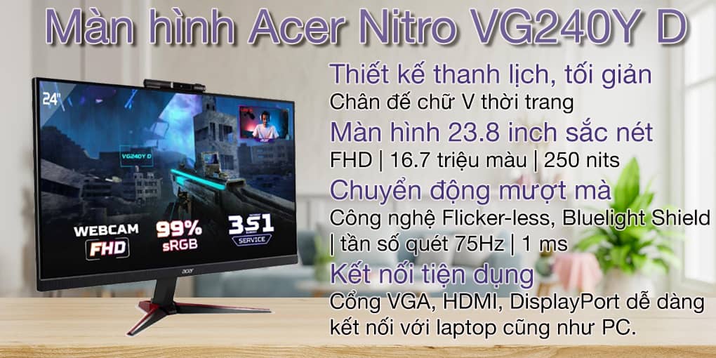 Màn hình Acer VG240Y D 1