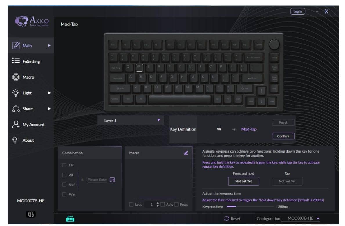 Bàn phím cơ AKKO MOD 007B HE PC Joy of Life (Hotswap,RGB / USB Type C 8K Hz/ Magnetic Switch / Rapid Trigger) 5