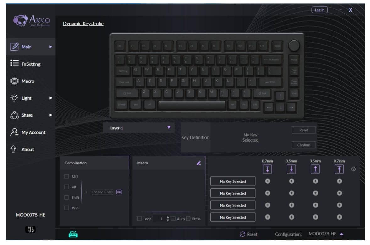 Bàn phím cơ AKKO MOD 007B HE PC Joy of Life (Hotswap,RGB / USB Type C 8K Hz/ Magnetic Switch / Rapid Trigger) 4