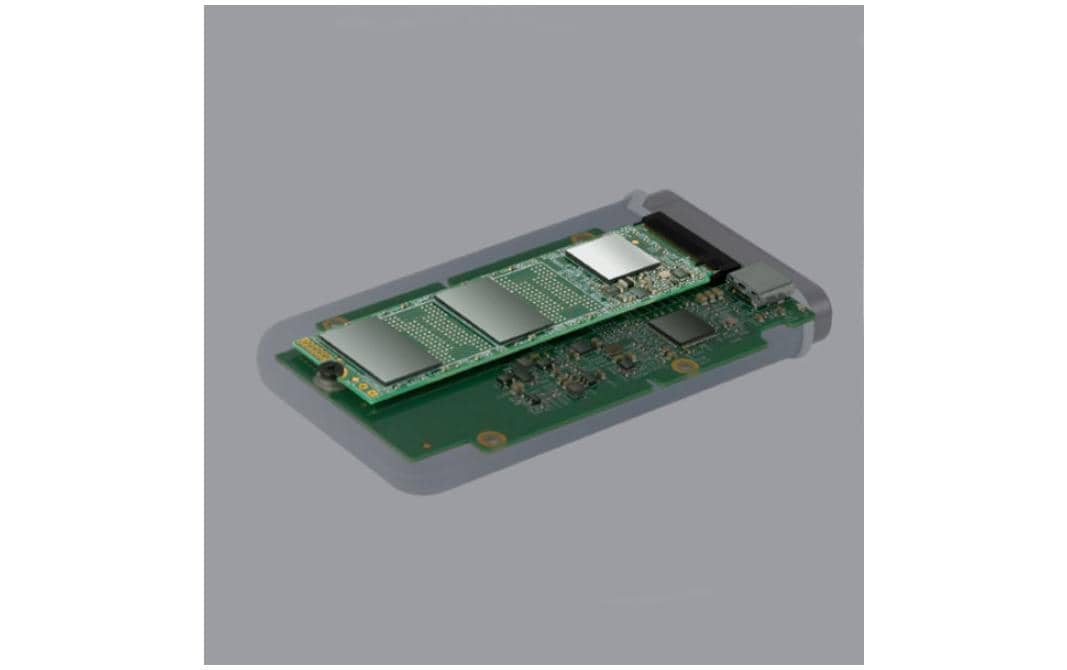 Ổ cứng di động Transcend SSD 500GB PCIe to USB 3.1 Gen 2, Type C - TS500GESD370C, màu xanh navy, chống sốc