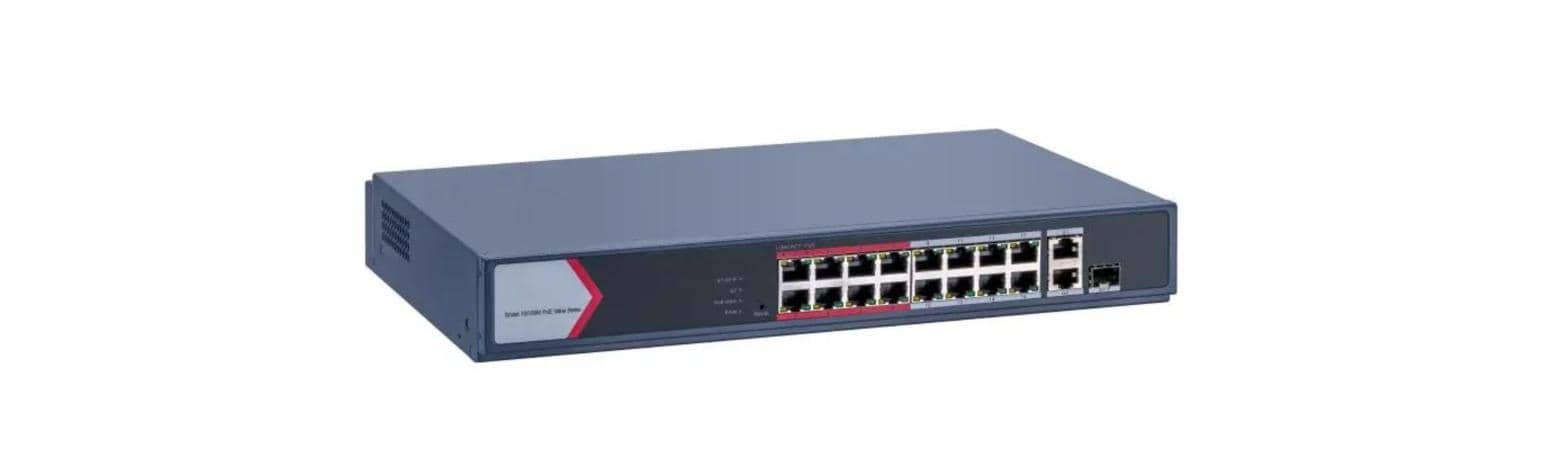 Switch POE 16 cổng Hikvision DS-3E1318P-EI/M