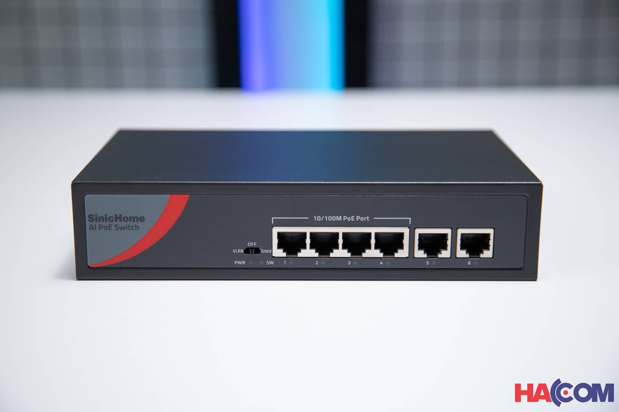 Switch POE SinicHomeSN-5104P-FGE/4 POE/ 2 uplink1000M/65W