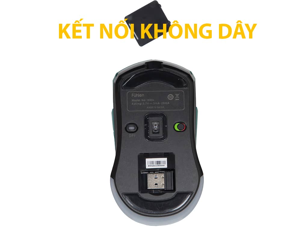 Chuột game không dây Fuhlen D90S RGB 3