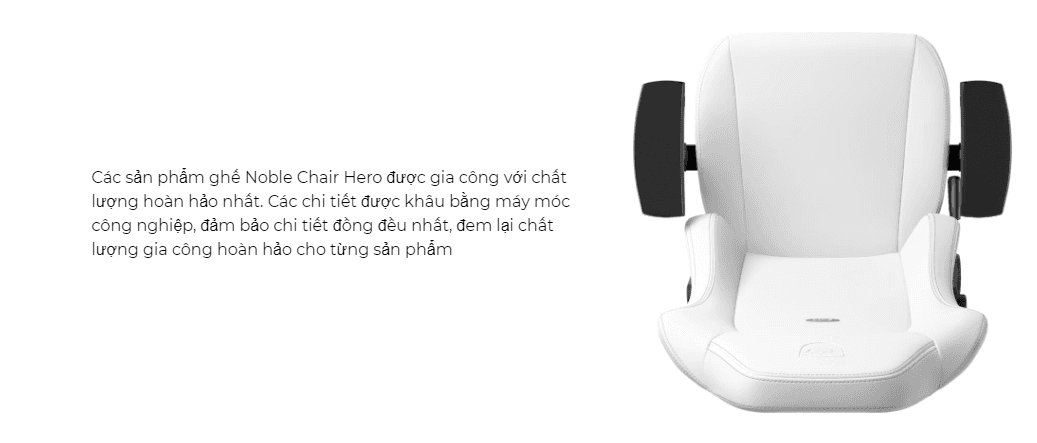 Ghế Gamer Noblechairs HERO Series White Edition 4