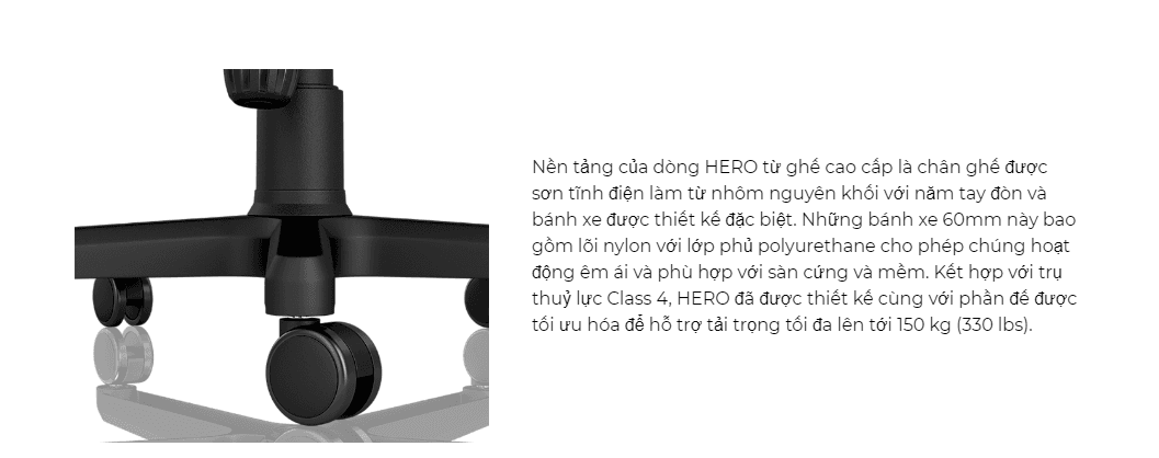 Ghế Gamer Noblechairs HERO Series White Edition 5