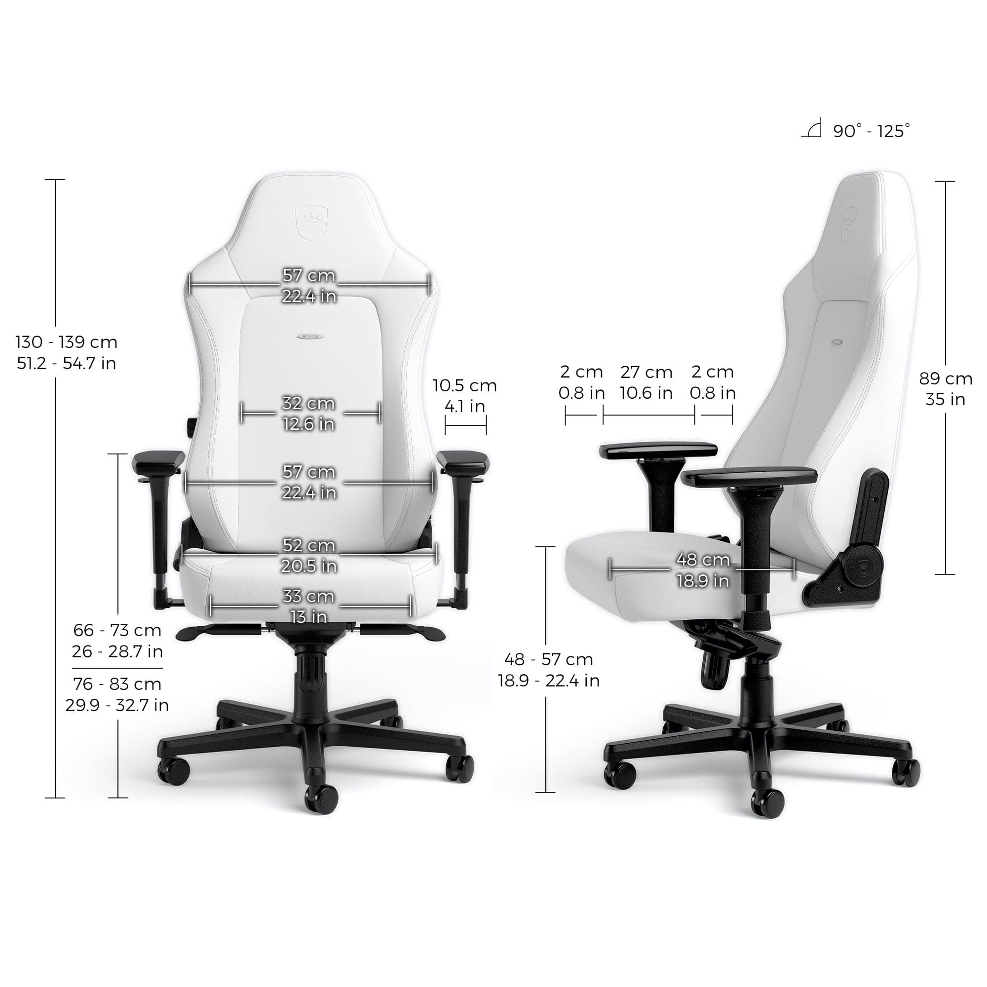 Ghế Gamer Noblechairs HERO Series White Edition 6