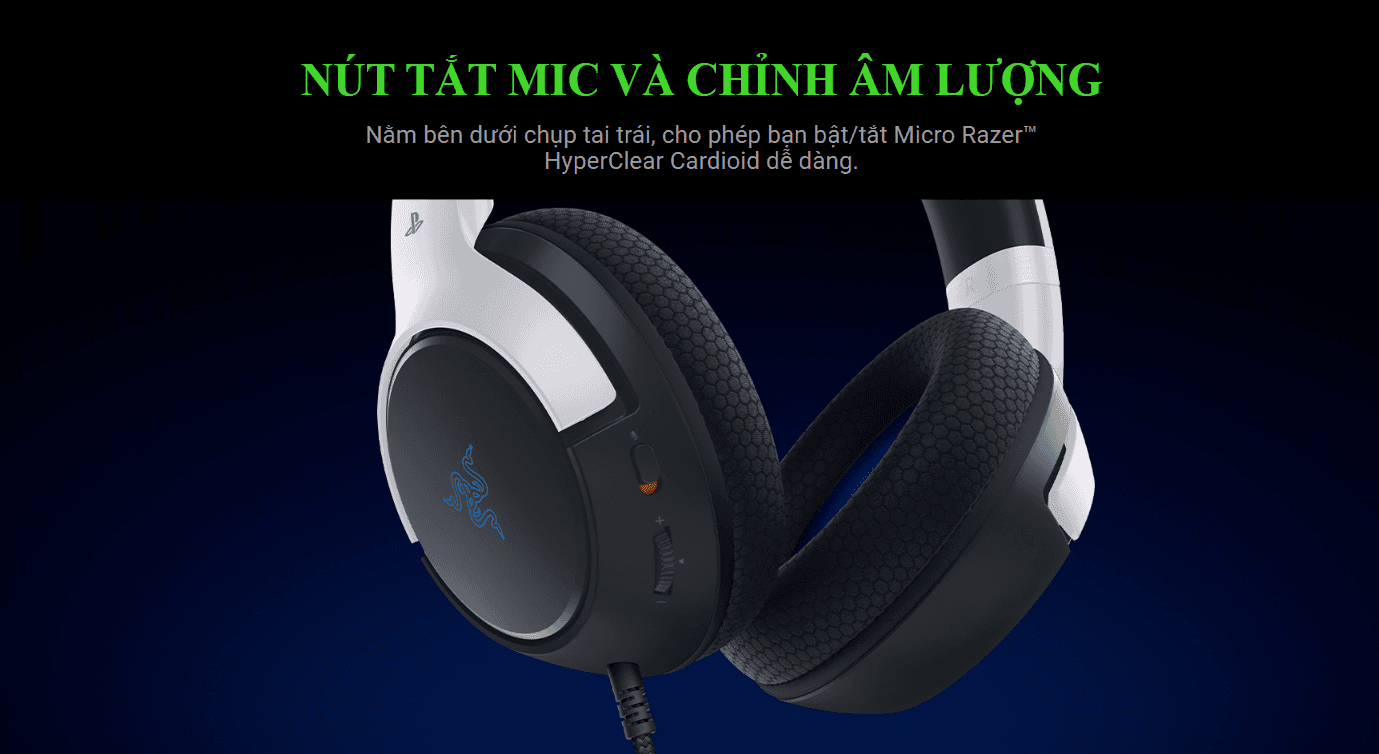 Tai nghe Gaming Razer Kaira X-Licensed PlayStation 5 Wired 6