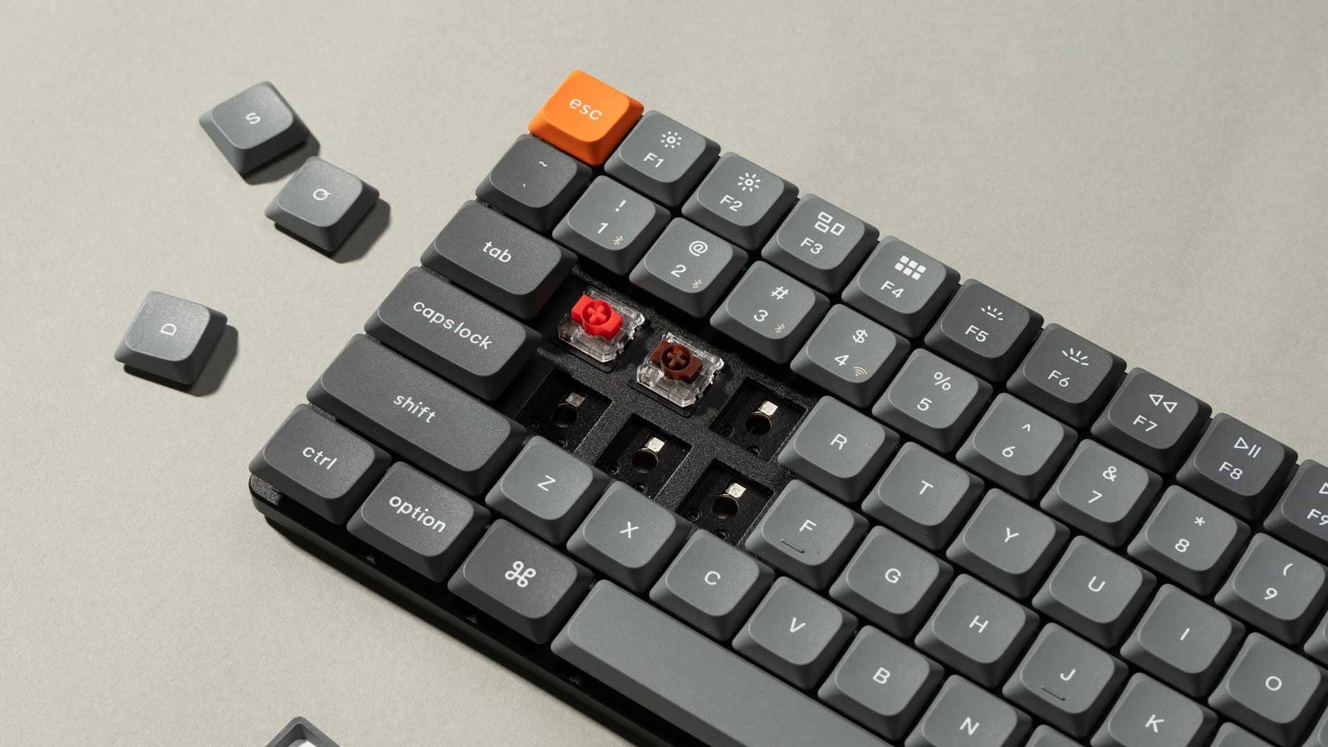 Bàn phím Keychron K3M-H3 K3 Max Swappable Gateron RGB Backlight Brown Switch 8