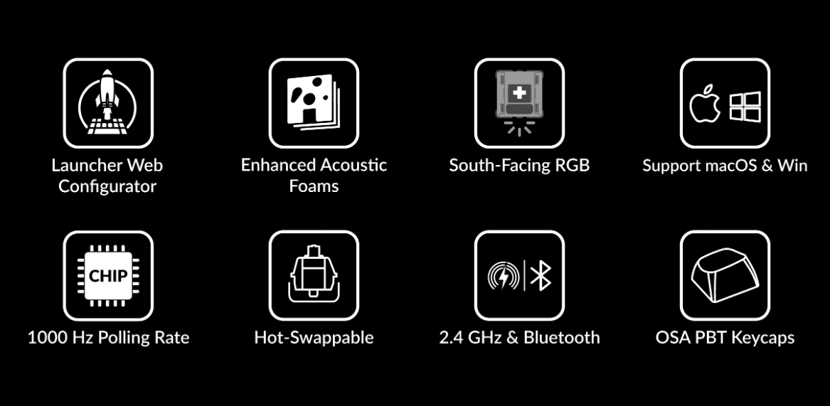 Bàn phím Keychron K8M-B3 K8 Max RGB Backlight Brown Switch - Black 2